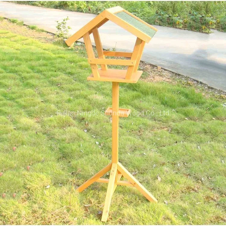 Sdbf001 Bird Cage Wooden Bird Table Wooden Bird Feeder for Wholesale