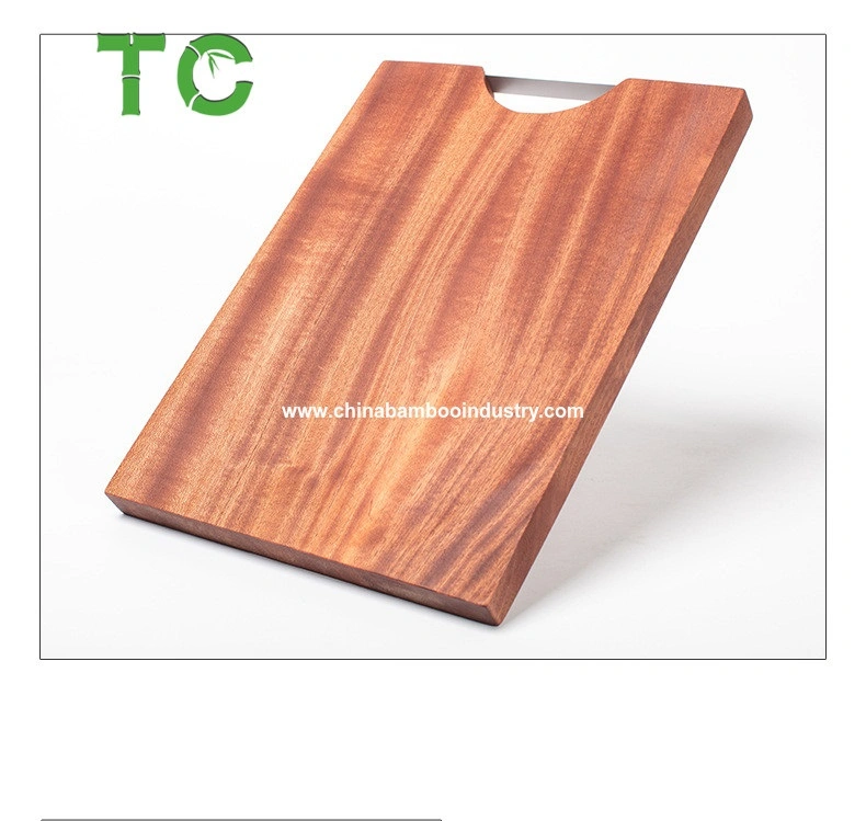 Ebony Extra Large Wood Cutting Board for Kitchen Thick Butcher Block Chopping Board with Handle